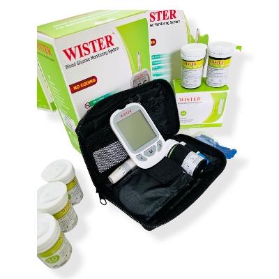 Picture of WISTER Blood Glucose Monitor Machine Full Set Original