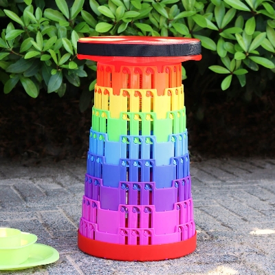 Picture of Magic Stool - Colorful Retractable Stool, Portable Telescopic Stool, Portable Camping Foldable Chair Telescopic Stools Seat for Outdoor Chairs Camping Stool