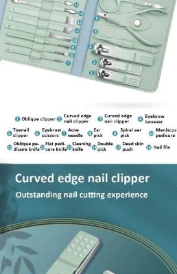 Picture of Stainless Steel Nail Cutter Tool Set 16pcs/Set