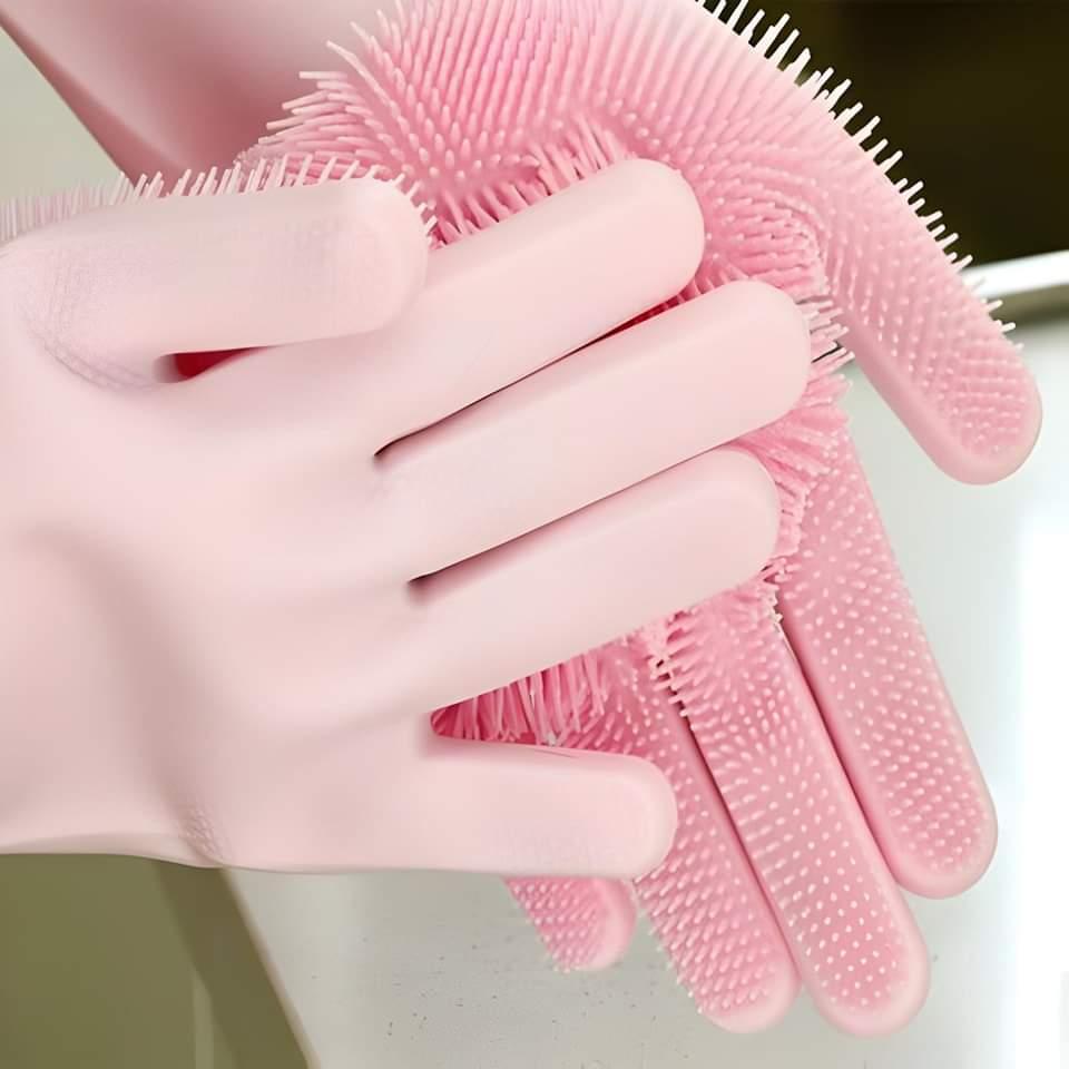 Picture of Kitchen Magic Silicon Hand Gloves || Dog, Cats Shower Hand Gloves