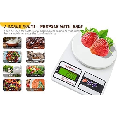 Picture of Digital Kitchen Scale 500g-10Kg || Electronic Kitchen Scale - Digital Kitchen Weighing Scale & Electronic Digital Scale Food Weight Machine for Diet, Nutrition, Health, Fitness, Baking & Cooking With LCD Display,