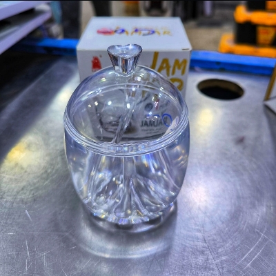 Picture of Salt Pot - Acrylic Spice Jam Jar With Spoon