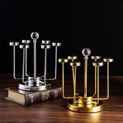 Picture of Stainless Steel Glass Rotating Cup, Mug, Glass Holder Rack || Glass Holder Rack Rotating Stand, Kitchen Rack