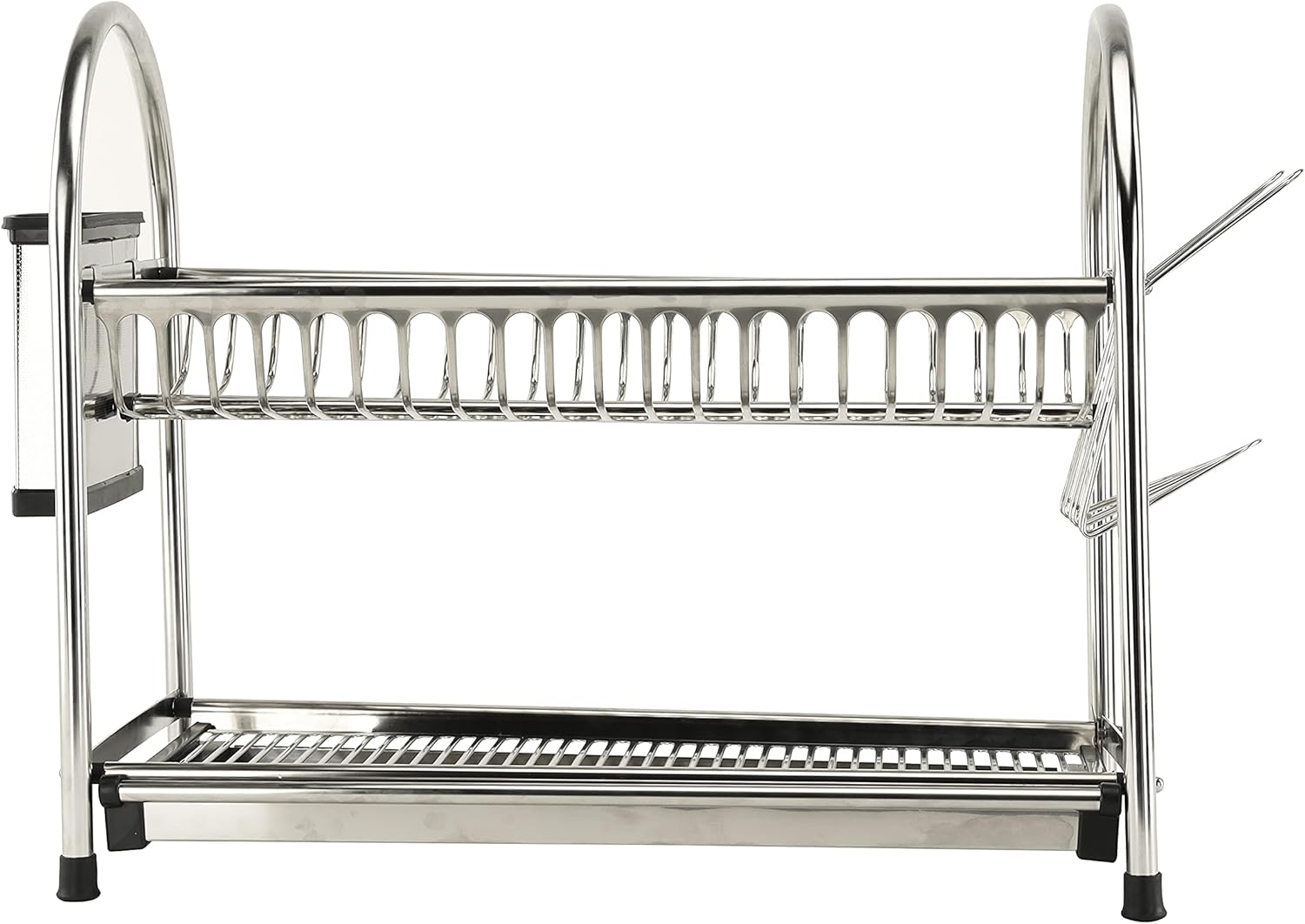 Picture of 2 Layer Stainless Steel Dish Rack - Large Capacity Rack With Removable Drip Tray
