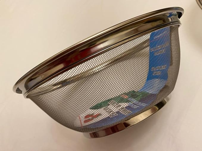 Picture of Chakni/Strainer/Filter/Taller Brim Basket/Rice Filter -Stainless Steel-(25cm)