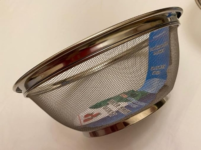 Picture of Chakni/Strainer/Filter/Taller Brim Basket/Rice Filter -Stainless Steel-(25cm)