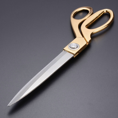 Picture of Golden Handle Stainless Steel Tailor Scissors-Large(10.5 Inch)