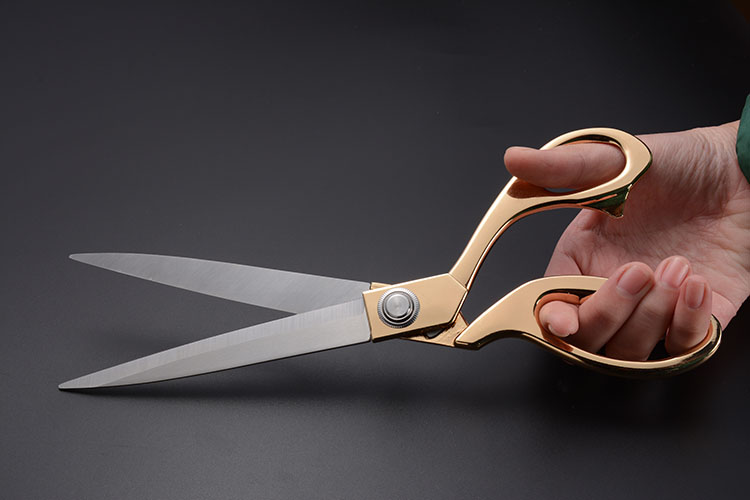 Picture of Golden Handle Stainless Steel Tailor Scissors-Large(10.5 Inch)