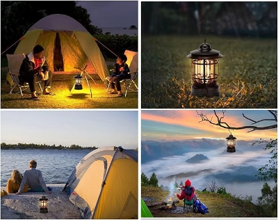 Picture of Camping Light - Camping Lamp, LED Camping Lantern, USB Charging Outdoor Camping Tent Lights, Multifunctional Hanging Light for Outdoor Camping, Hiking, Garden, Fishing, Portable Emergency Searchlight