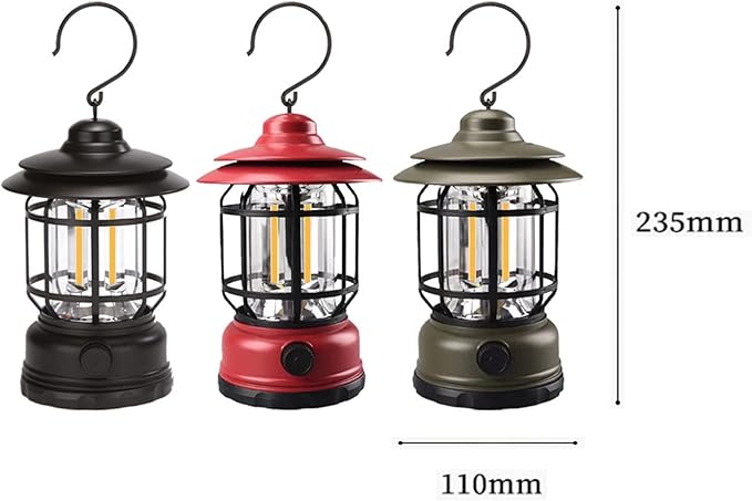 Picture of Camping Light - Camping Lamp, LED Camping Lantern, USB Charging Outdoor Camping Tent Lights, Multifunctional Hanging Light for Outdoor Camping, Hiking, Garden, Fishing, Portable Emergency Searchlight