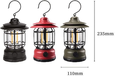 Picture of Camping Light - Camping Lamp, LED Camping Lantern, USB Charging Outdoor Camping Tent Lights, Multifunctional Hanging Light for Outdoor Camping, Hiking, Garden, Fishing, Portable Emergency Searchlight
