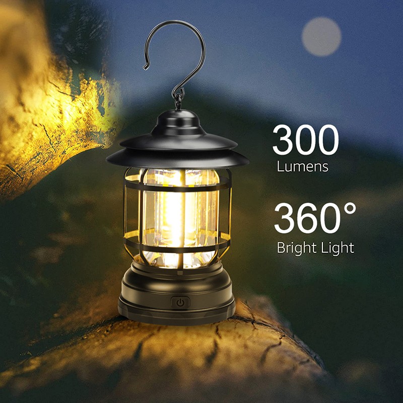 Picture of Camping Light - Camping Lamp, LED Camping Lantern, USB Charging Outdoor Camping Tent Lights, Multifunctional Hanging Light for Outdoor Camping, Hiking, Garden, Fishing, Portable Emergency Searchlight