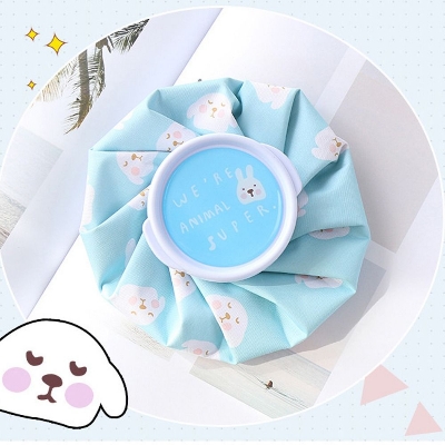 Picture of Ice Bag for Injuries, Swelling, Headache, Pain Relief, First Aid-Cold Pack Screw Top Lid-Reusable, Refillable, Flexible & Waterproof Pouch || Hot water bag