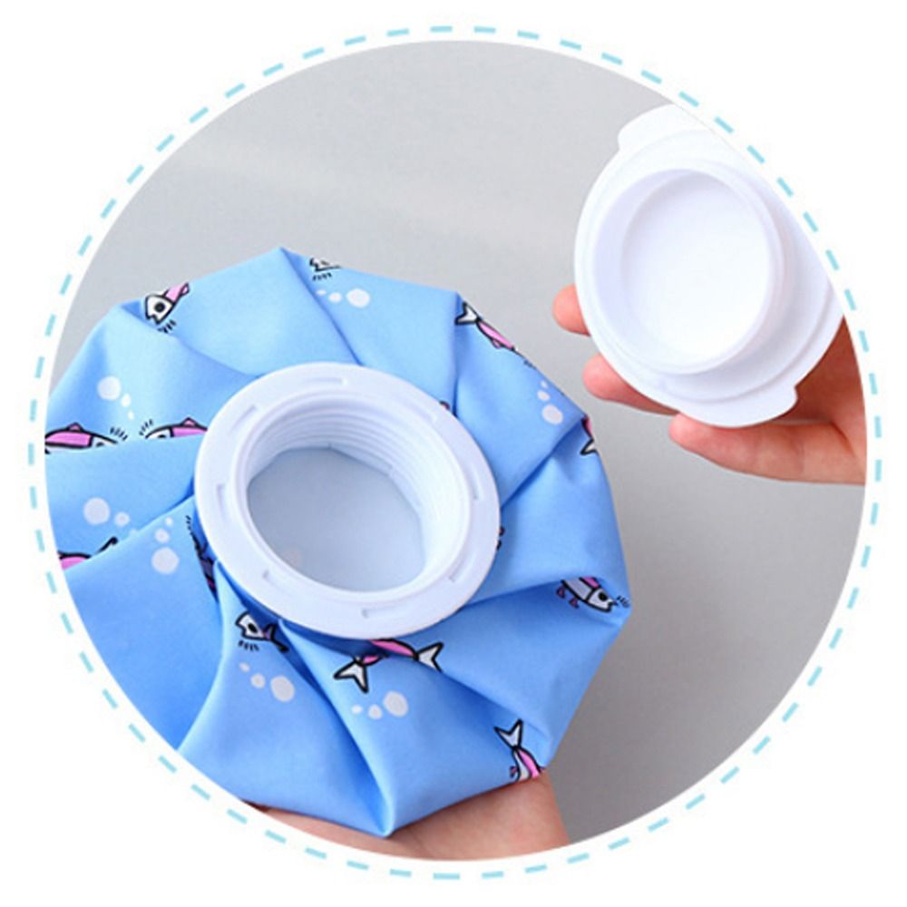 Picture of Ice Bag for Injuries, Swelling, Headache, Pain Relief, First Aid-Cold Pack Screw Top Lid-Reusable, Refillable, Flexible & Waterproof Pouch || Hot water bag