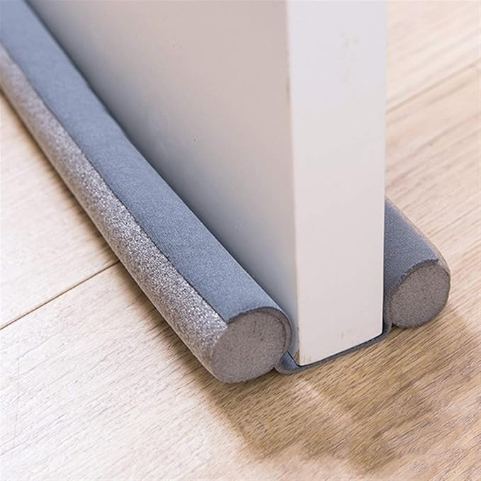 Picture of Door Draft and Dust Stopper Door Air Stopper Door Bottom Sealing Strip, Weather Stripping Noise Blocker Window Breeze Blocker Adjustable Door Draft Blocker