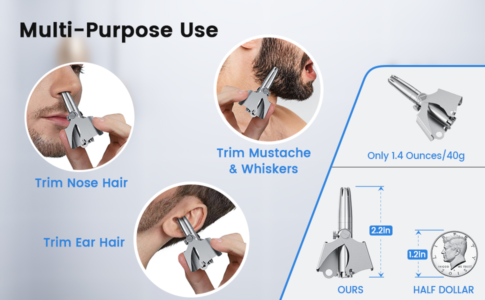 Picture of Manual Nose Hair Trimmer - Portable Stainless Steel Nose Hair Remover for Men & Women  || Professional Manual Nose Hair Tweezers Remover for Man & Women