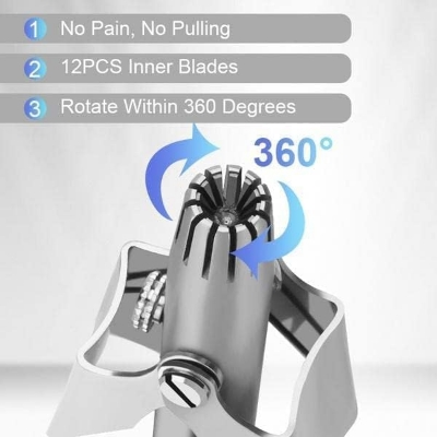 Picture of Manual Nose Hair Trimmer - Portable Stainless Steel Nose Hair Remover for Men & Women  || Professional Manual Nose Hair Tweezers Remover for Man & Women