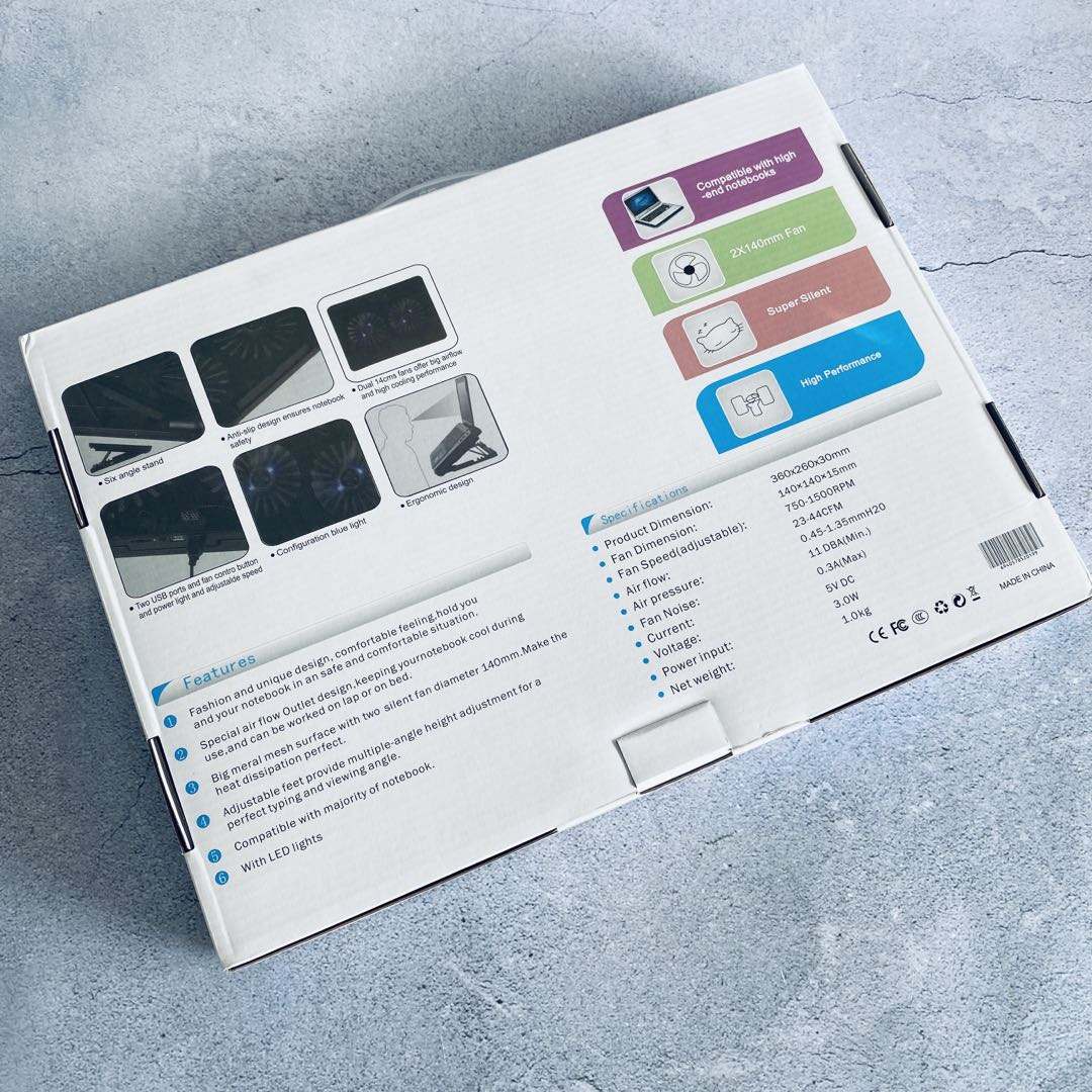 Picture of Dual Fan Laptop Cooling Pad N99, Dual Fan Laptop Cooler