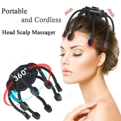 Picture of Electric Head Massager Octopus Massager 20 Contracts 5 Modes Scalp Massager 2 Extra Long Contract Red Light Therapy Device || vibrating head massage
migraine relief
gared cat massage
head massage spider
octopus scalp stress relax
complete ghost gun kits