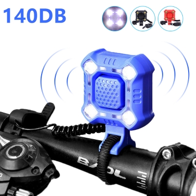 Picture of 2 In 1 Bicycle Light 140dB Horn Headlight Electric Bell USB Rechargeable Front Light Waterproof Loud Alarm Night Riding Lamp || bicycle headlight t6 l2, signalling light bicycle
bike tail light usb waterproof, bicy light, charger in bicycle light