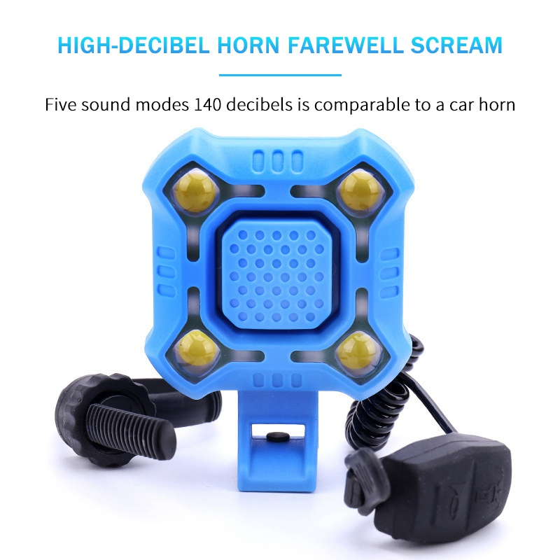 Picture of 2 In 1 Bicycle Light 140dB Horn Headlight Electric Bell USB Rechargeable Front Light Waterproof Loud Alarm Night Riding Lamp || bicycle headlight t6 l2, signalling light bicycle
bike tail light usb waterproof, bicy light, charger in bicycle light