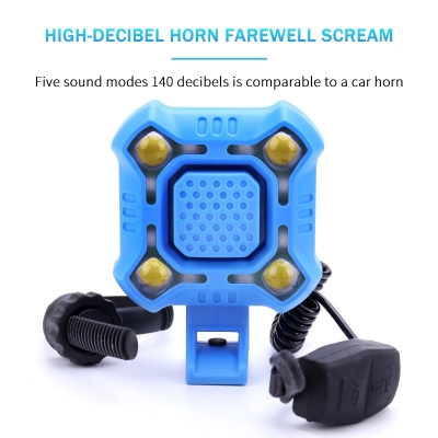 Picture of 2 In 1 Bicycle Light 140dB Horn Headlight Electric Bell USB Rechargeable Front Light Waterproof Loud Alarm Night Riding Lamp || bicycle headlight t6 l2, signalling light bicycle
bike tail light usb waterproof, bicy light, charger in bicycle light