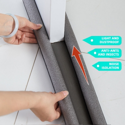Picture of 93cm Waterproof Seal Strip Draught Excluder Stopper Door Bottom Guard Double Silicone Rubber Seal Dustproof Soundproof || versiegelung, draft excluder, weather stripping, bottom door, door foam, silicon draft strip, bobs burgers