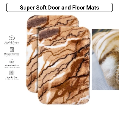 Picture of Premium Comfortable Door and Floor Mats, Papos, Crown Home Super Soft Microfiber Bath Mat Super Absorbent Anti-Skid Door Mats for Home | Bathroom Mat | Bedroom | Kitchen | Floor Mat