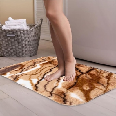 Picture of Premium Comfortable Door and Floor Mats, Papos, Crown Home Super Soft Microfiber Bath Mat Super Absorbent Anti-Skid Door Mats for Home | Bathroom Mat | Bedroom | Kitchen | Floor Mat
