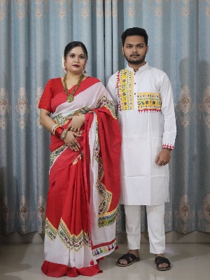 Picture of Sharee Panjabi Couple Set