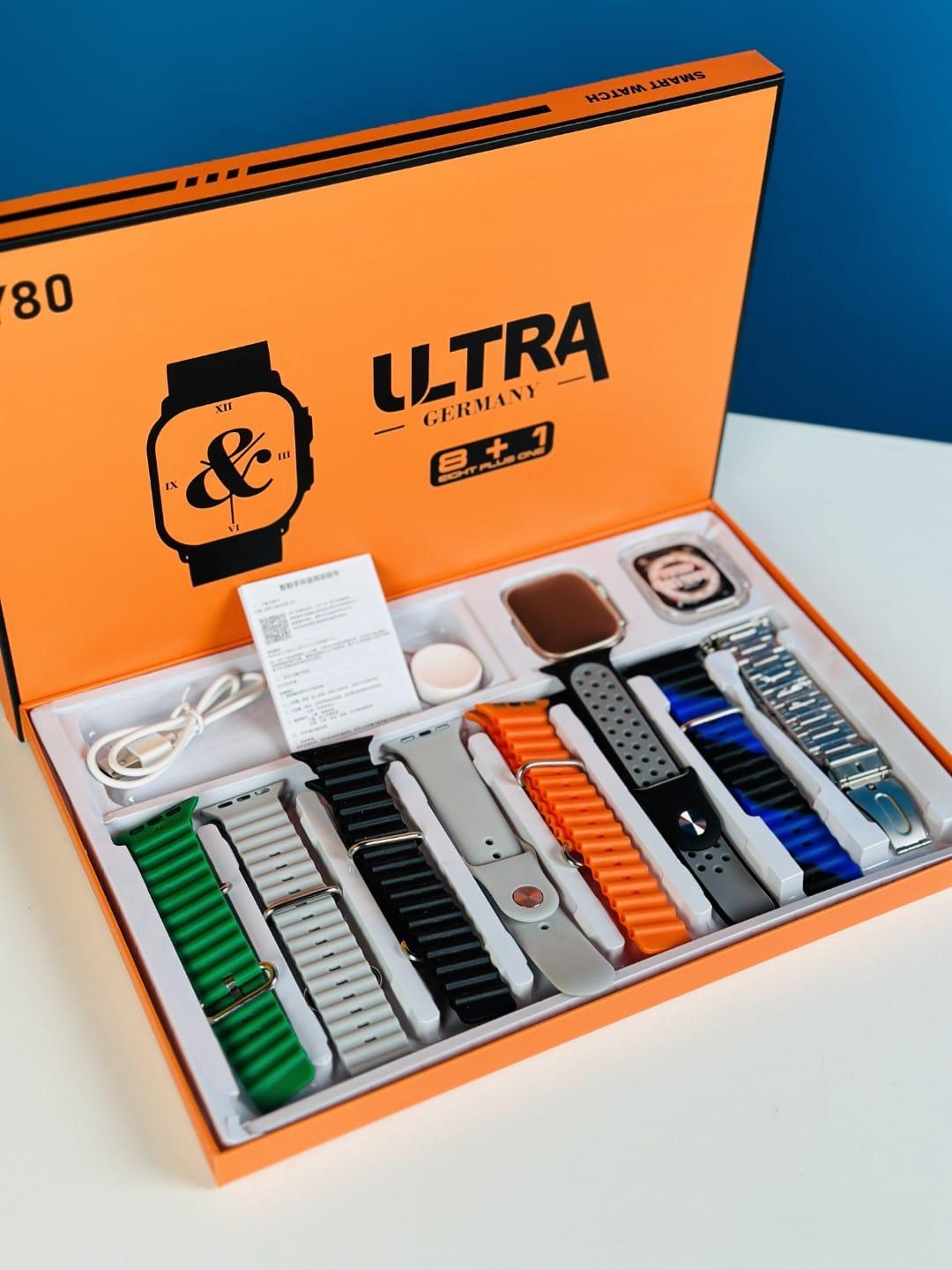 Picture of Y80 Ultra Smartwatch With 8 Strap