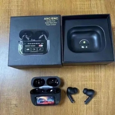 Picture of Airpods A9 Pro ANC Touch Screen Display Earbuds A9 Pro ANC Wireless Earbuds