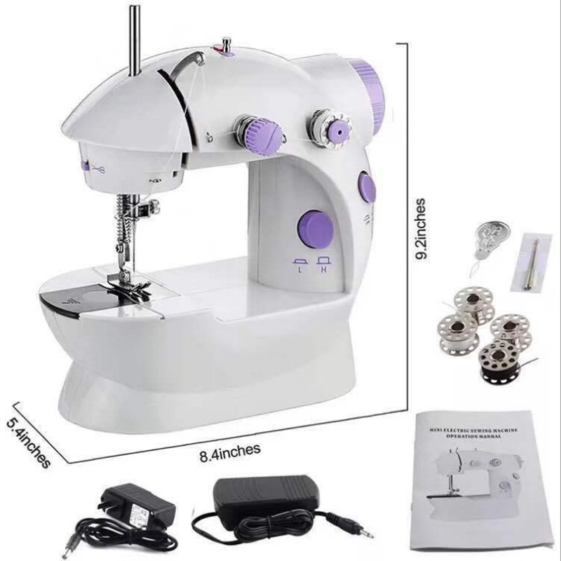 Picture of sewing machine portable household used overlock lockstitch electric Hand-held sewing machine