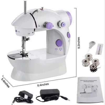 Picture of sewing machine portable household used overlock lockstitch electric Hand-held sewing machine