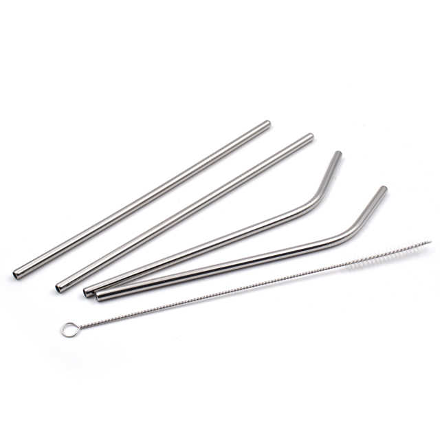 Picture of Stainless steel straws for drinking beverage bar straws