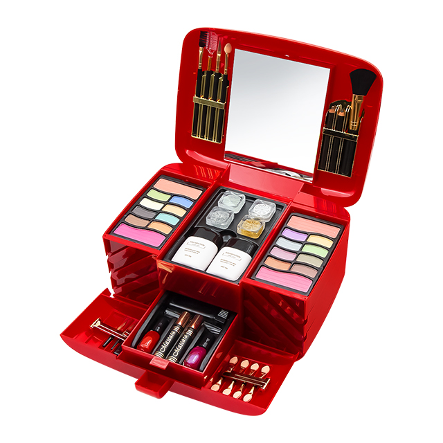 Picture of Big Size Long Lasting Bridal Professional Waterproof Complete Bridal Makeover Makeup Kit with Makeup Brush Set || Full Professional Makeup Set Box Cosmetics For Women