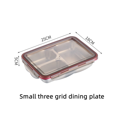 Picture of Stainless steel lunch box 3 Compartment