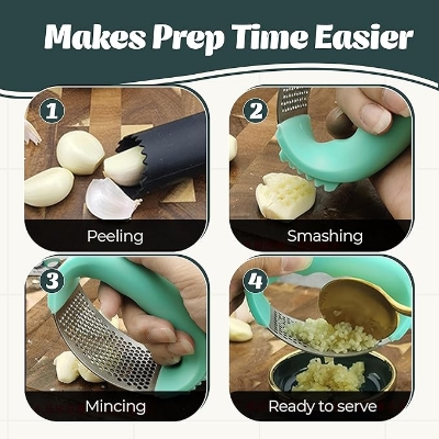 Picture of ARC SHAPED GARLIC PRESS