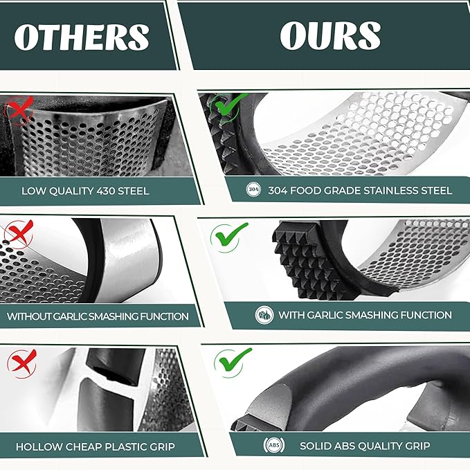 Picture of ARC SHAPED GARLIC PRESS