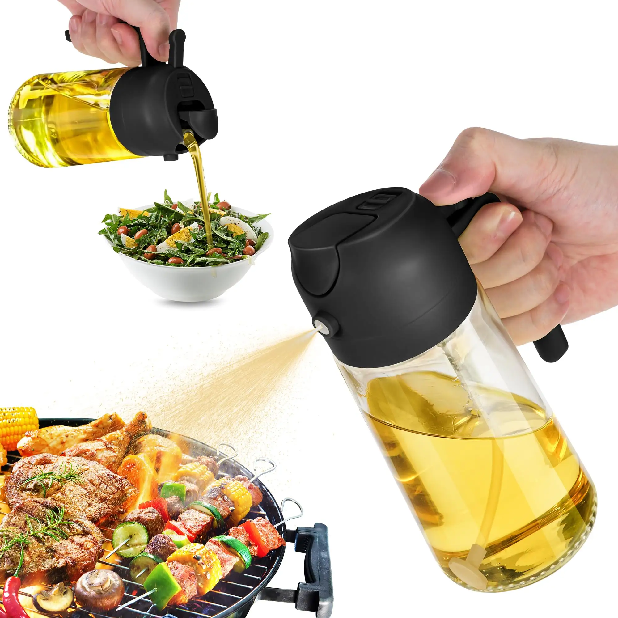 Picture of 2 in 1 Oil Dispenser Bottle, Multifunctional Oil Dispenser
