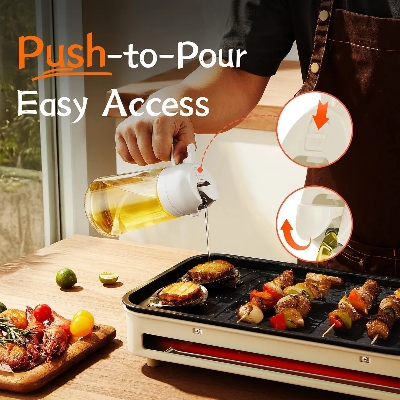 Picture of 2 in 1 Oil Dispenser Bottle, Multifunctional Oil Dispenser