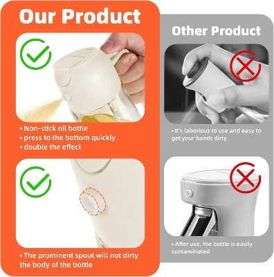 Picture of 2 in 1 Oil Dispenser Bottle, Multifunctional Oil Dispenser