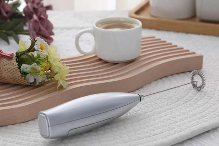 Picture of Portable Automatic Battery Operated Egg Beater Powerful Whisk Handheld Foam Maker Blender Mini Electric Milk Frother For Coffee