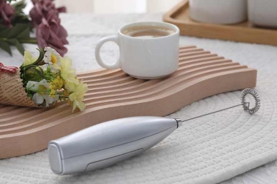 Picture of Portable Automatic Battery Operated Egg Beater Powerful Whisk Handheld Foam Maker Blender Mini Electric Milk Frother For Coffee