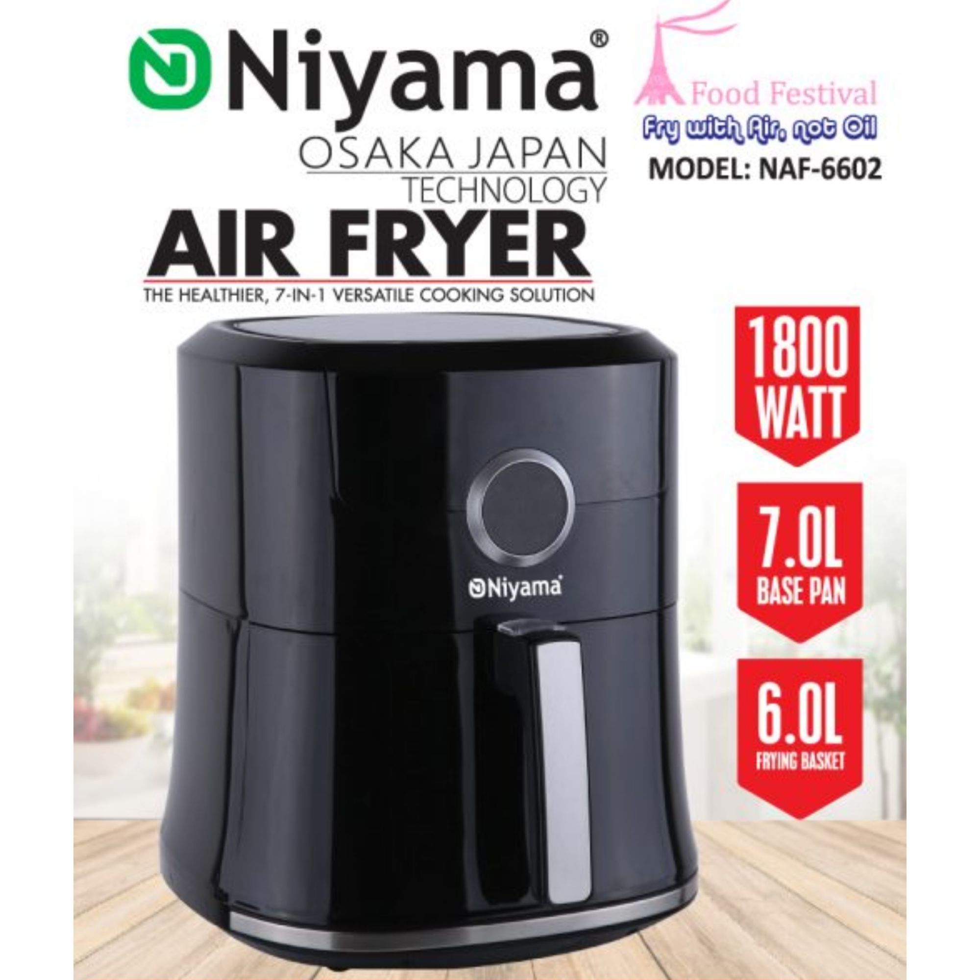Picture of Digital Air Fryer - NAF-6602 Osaka Japan Technology digital Air Fryer