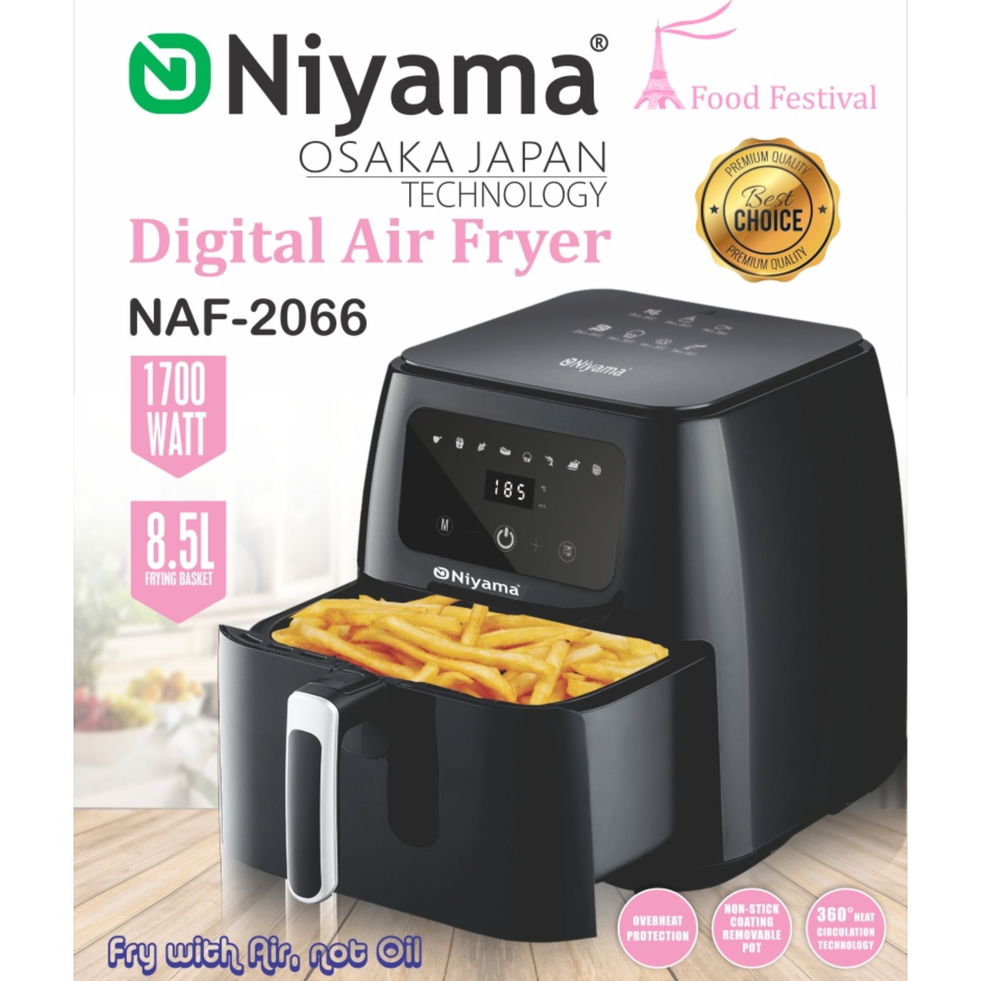 Picture of Digital Air Fryer - NAF-2066 Osaka Japan Technology Digital Air Fryer