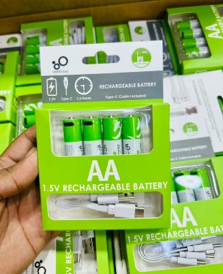 Picture of Smartool AA Lithium 1.5V 2600mWh Rechargable

battery in 4 piece pack with 4 in 1 Type-c Cable