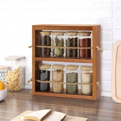 Picture of Kitchen storage rack multi Functional Kitchen Rack organizer Shelve Jar Rack Storage