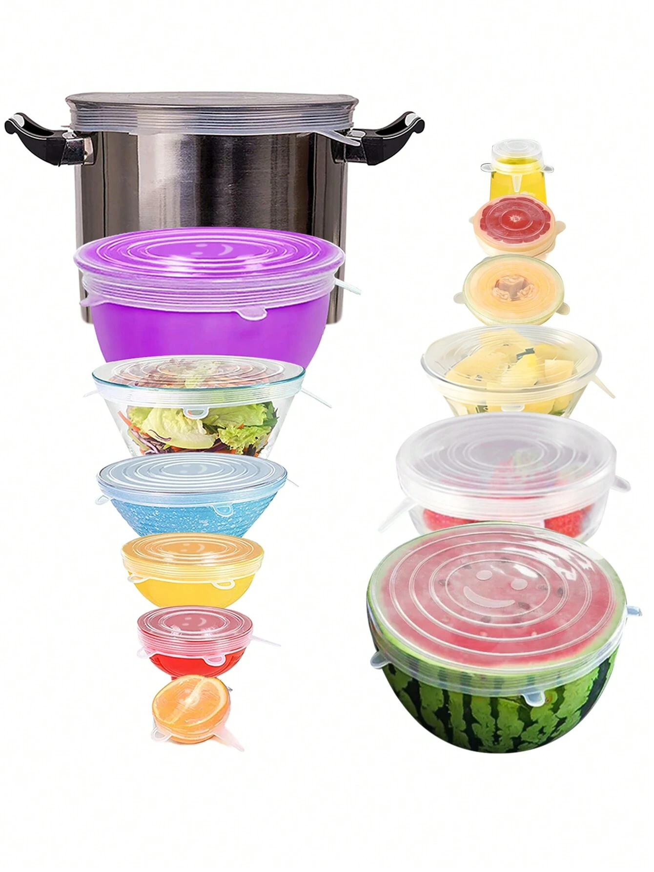 Picture of 6 Pcs Silicon Food Cover