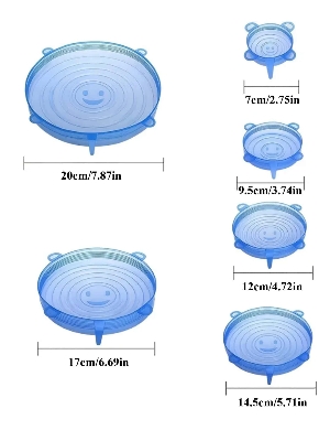 Picture of 6 Pcs Silicon Food Cover
